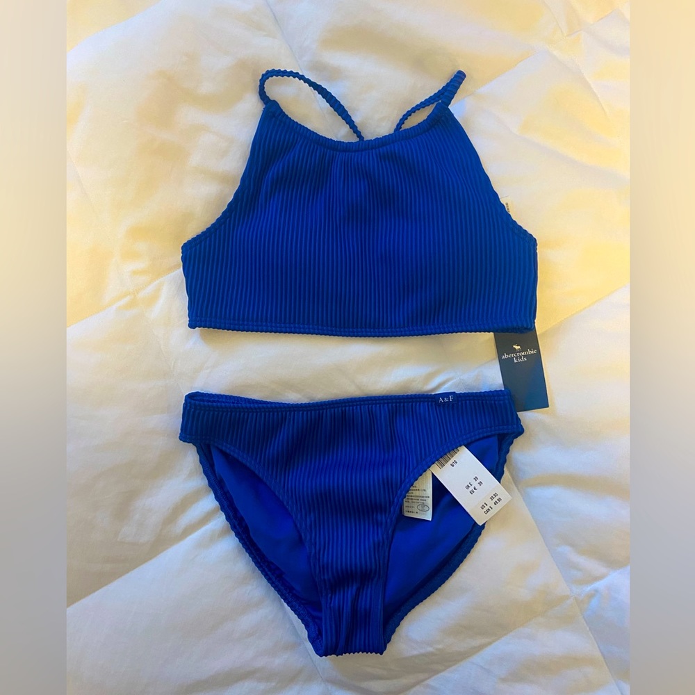 Abercrombie Kids Royal Blue 2 piece Swimsuit new with tags